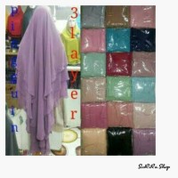 Jual Hijab Jilbab Khimar Pinguin 3 Layer By Novi Murah
