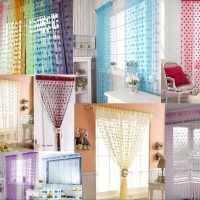 Jual Tirai Benang Motif Love Korean Style Gorden Dekorasi Interior Bathroom Murah