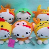 Jual Murah Boneka Rekam Karakter Hello Kitty Zodiac Shio Doll Recorded Murah