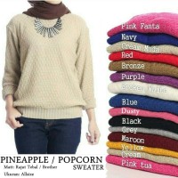 Jual POPCORN SWEATER RAJUT BLOUSE Murah