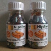 Jual Nigellive isi 200 - Nigella Sativa + Olive Oil Diskon Murah