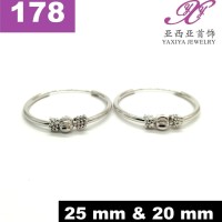 Anting Gipsy Lapis emas putih Perhiasan imitasi Yaxiya Jewelry 18k 178