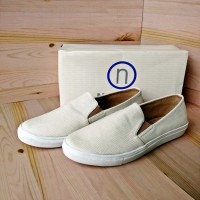 Jual Sepatu Flat Kulit Wanita Slip On NEVADA 6489PT White Original Matahari Murah