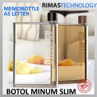 Jual Termurah MemoBottle A5 Letter Reusable Water Bottles 420ml Botol Minu Murah