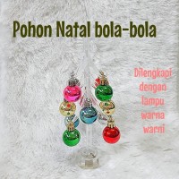 Jual POHON NATAL LAMPU KODE: BOLA Murah