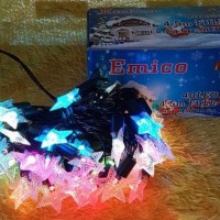 Jual Diskon lampu natal 40 led panjang 4 5m five pointed star Termurah Murah