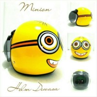 Jual Helm Bogo Retro Klasik SNI BENS Motif Minion Kuning Murah