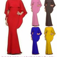 Jual CTR35473. maxi dress nagita mermaid 515 (merah, hitam, pink, biru, LON Murah