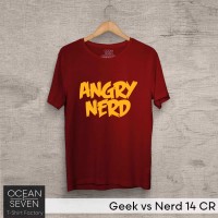 Jual Kaos Geek vs Nerd 14 CR Angry Bird - T-Shirt Computer Technology Murah