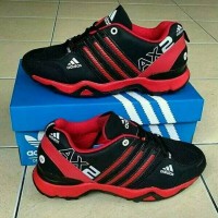 sepatu pria adidas x2 merah hitam