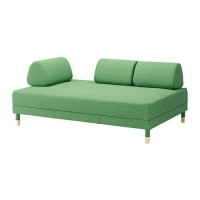 IKEA FLOTTEBO Sofa tempat tidur / Sofa bed 120 cm - Lysed hijau