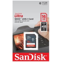 Sandisk SDHC Ultra 16GB 48MB/s | Memory Kamera SD Card Promo