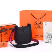 Tas Hermes Evelyne Mini TPM Clemence Hitam SOC1044