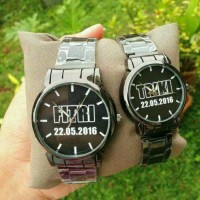JAM TANGAN COUPLE (CUSTOM NAMA, FOTO, TULISAN) Limited