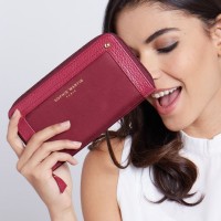 Jual DOMPET SOPHIE MARTIN DIORA 1098 MAROON KULIT PANJANG IMPORT BRANDED A Murah