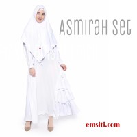 gamis umroh set wollycrepe premium - gratis inner rajut