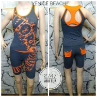 Baju Celana Setelan Zumba Olahraga Senam Sport Gym Fitness Wanita Cewe
