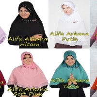 ALIFA ARKANA / Jilbab Pesta Instan Panjang / Bergo / Hijab