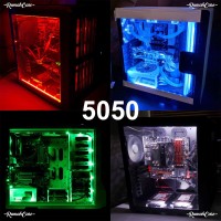 Jual LED STRIP 5050 50 CM MOLEX PC MOD Lampu hias modif casing Komputer DC Murah