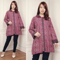 xxxl xxxxl xxl xl jumbo bigsize batik blouse tunik wanita baju long