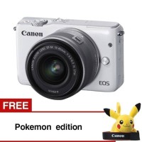 KAMERA CANON EOS M10 KIT 15-45 STM free BONEKA PIKACHU (GARANSI RESMI)