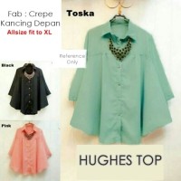 PAKAIAN ATASAN SETELAN WANITA HUGHES TOP ( BIG SIZE ) MUSLIM HIJAB