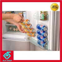 Rak minuman kaleng kulkas (tempat penyimpanan lemari es)