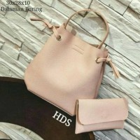 Tas Dan Dompet Wanita Import Set Untuk Ke Pesta & Kondangan - Pink