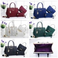 tas wanita Bonia Behel Diamond Stud 8813# set 3in1