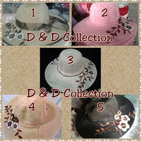 SEPATU Topi Pantai | Topi Wanita | Grosir Topi Murah | floppy hat cewe