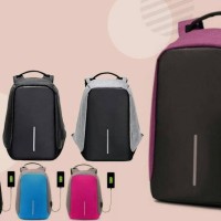 Tas Anti Maling Tas Ransel OEM IMPORT USB Port Charger Tas Laptop
