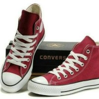 Sepatu Converse All star Merah Maroon Tinggi