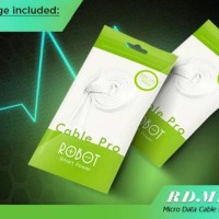 Robot RDM100 1M Micro Kabel Data / Cable for Android White