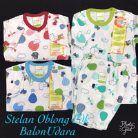 Pakaian Bayi-Piyama Pendek Velvet Motif Balon-Desain Unik Lucu