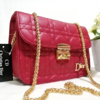 TAS BATAM CEWEK DIOR SLINGBAG RED/ MERAH (SALE)