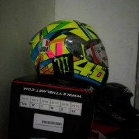 Helm repaint Agv seloluna 2017 basic helm baru kyt vendetta 2 carbon