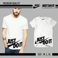 KAOS NIKE JUST DO IT PUTIH PREMIUM TERMURAH BELI 3 DAPAT HARGA GROSIR