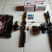 Joran Bagus dan Murah, 1 Set Isi 2 Pancing High Quality