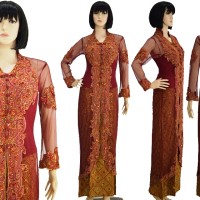 Kebaya Modern Stelan lengan panjang semata kaki wisuda pesta muslimah