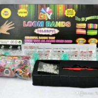 Jual Rainbow Loom Band DIY Mainan Edukasi Anak Karet Gelang Pelangi Murah