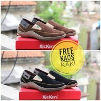 Jual Sepatu Casual Slip On Kickers Suede Pria Wanita // Sepatu Casual Murah Murah