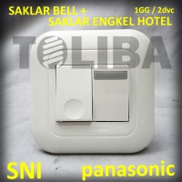 saklar bell + saklar engkel hotel ib panasonic / 2 saklar tanam tembok