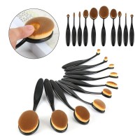 Jual Oval Blending Foundation Make Up Brush Set 10 macam Tanpa Box Murah