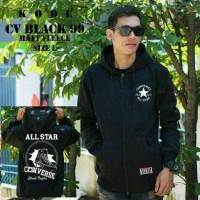 Jaket Converse All Star Chuck Black bukan to pi parasut parka