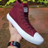 Sepatu All Star Converse Chuck Taylor / CT Maroon Tinggi Murah