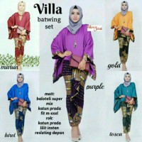 BATIK VILLA BATWING SET/KEBAYA BATIK MODERN
