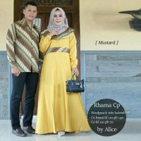 sarimbit gamis couple batik bajh couple muslim
