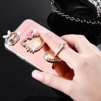 CASING HANDPHONE SAMSUNG S8 LUXURY MIRROR HELLO KITTY HELLOKITTY STAND