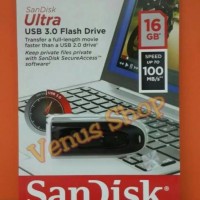SANDISK ULTRA FLASHDISK 16GB USB 3.0 100MB/S / FLASH DISK 16GB USB 3.0