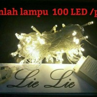 Jual lampu natal led twinkle lurus tumblr hias warm white Murah